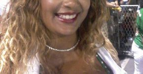 Primeira passista plus size desfila em escolas de samba do Rio e de SP