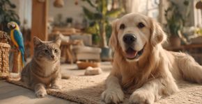 Gato amassando cobertor e cachorro abanando o rabo têm um motivo emocional