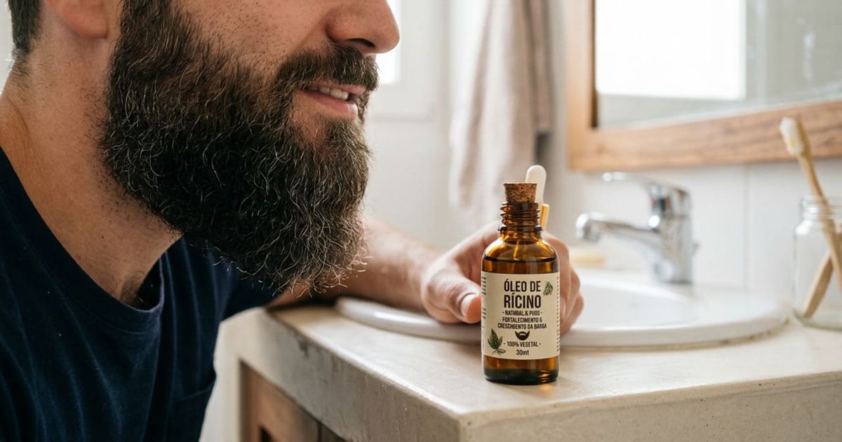 Como usar óleo de rícino para fazer sua barba crescer de forma natural ...