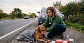 Motorista parou ao ver um animal ferido no acostamento, mas percebeu que descer do carro seria mais perigoso do que imaginava quando outro surgiu na vegetação