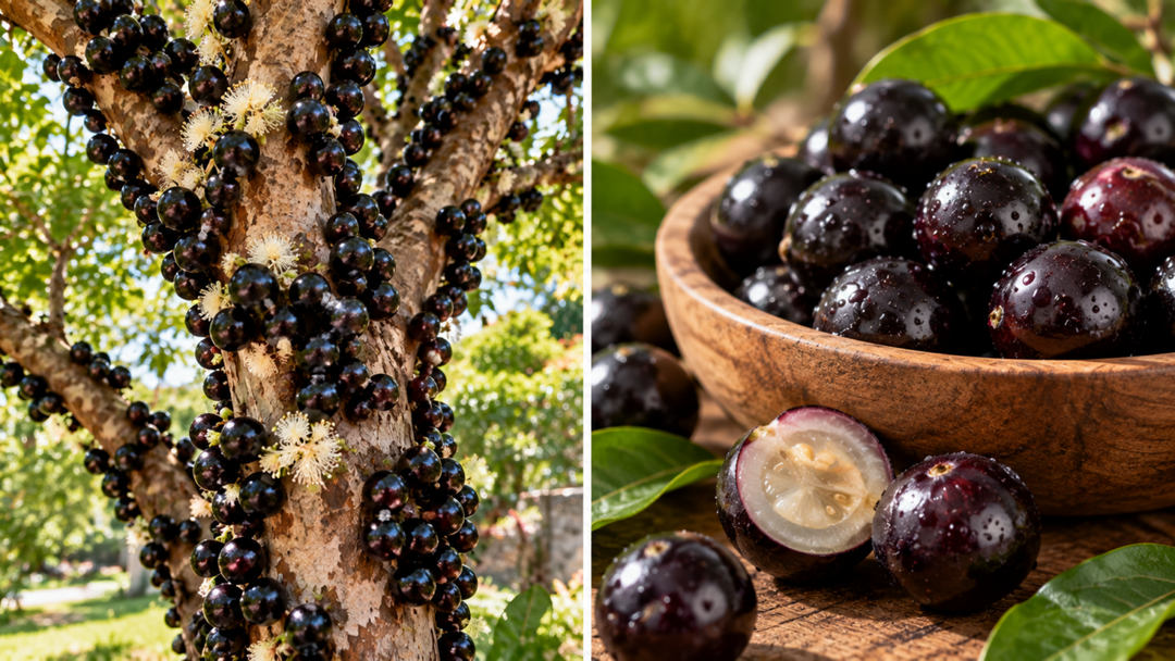 A jabuticabeira fica coberta de frutas durante a frutificação. Entenda por que as jabuticabas nascem no tronco, como surgem as flores e quando amadurecem.