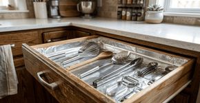 Guardar papel alumínio nas gavetas da cozinha: Para que serve e por que milhares de pessoas fazem isso