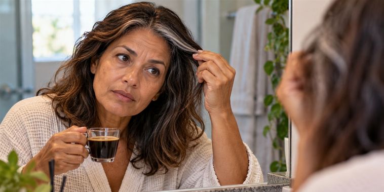 Featured main: Diga adeus às tinturas agressivas: conheça a mistura caseira com café que ajuda a disfarçar os fios brancos