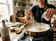 Featured side: Os cozinheiros concordam: “Para que o molho branco fique mais cremoso, não adicione mais manteiga, mas sim 50 ml de leite.”