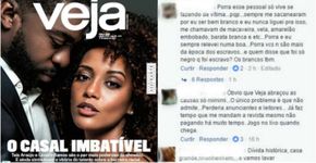 Capa da Veja com Lázaro e Taís Araújo recebe comentários racistas