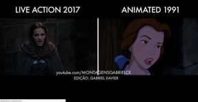 ‘A Bela e a Fera’: vídeo compara trailer com cenas da animação