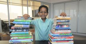 Garoto de seis anos arrecada 600 livros para crianças sem-teto