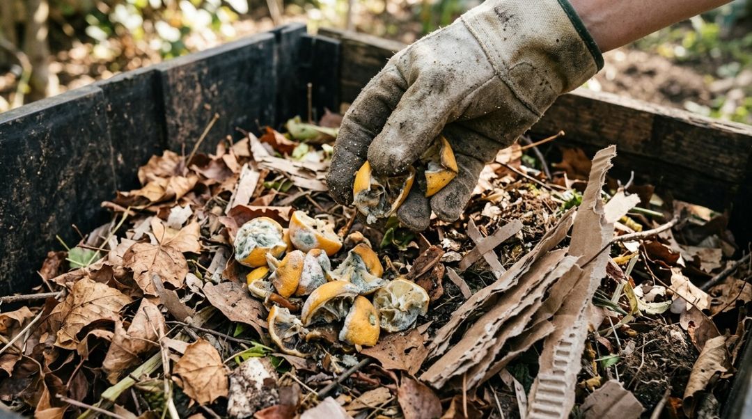 Uma das formas mais simples de reutilização é colocar o fruto no composto orgânico.