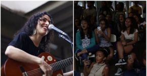 [Vídeo] Marisa Monte canta ao lado de alunos em escola ocupada no RJ