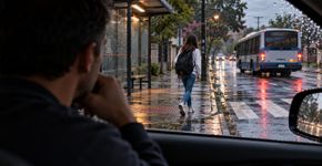 Pai percebe que a filha adolescente nunca pede carona para voltar do curso, segue o trajeto por curiosidade e descobre que ela caminhava quase três quilômetros para economizar o dinheiro da passagem