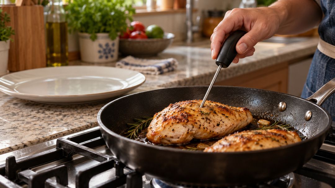 Cozinhar adequadamente e separar utensílios ajudam a prevenir contaminação cruzada.