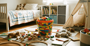 O jeito certo de fazer as crianças guardarem os brinquedos sem brigas
