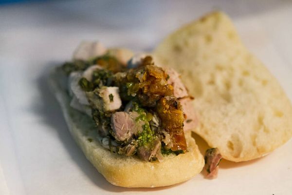 Sanduíche de Porchetta