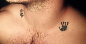 Pai tatua mãos de filho e explica significado emocionante