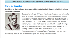 O fim misterioso da entidade da Olavo de Carvalho nos EUA