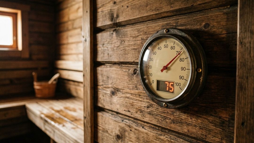 Manter a sauna entre setenta e oitenta graus garante conforto e economia financeira.