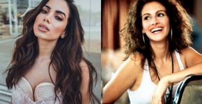 Anitta exibe cabelão ondulado e se compara a Julia Roberts