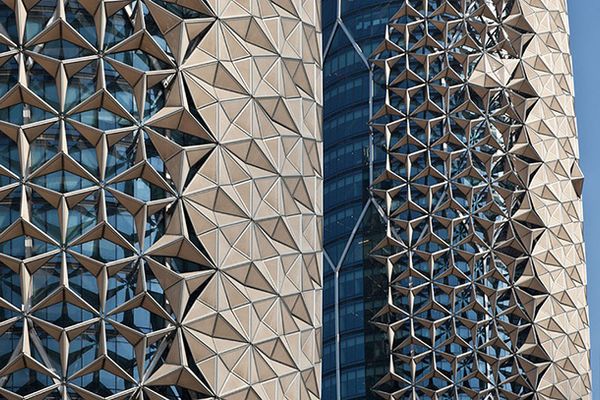 Veja o que acontece com essas torres quando o sol se aproxima (Reprodução/Aedas Architects)