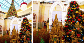 Natal do Shopping Metrópole tem ambiente instagramável, balanço inclusivo e trono pet para foto com o Papai Noel