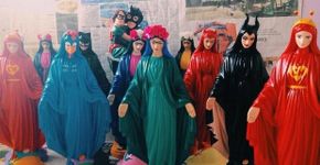 Justiça proíbe artista de produzir e vender esculturas de santos inspiradas na cultura pop
