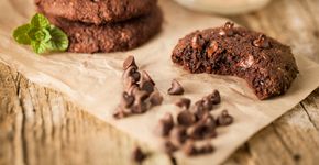 Guloseimas saudáveis: receita de cookie de chocolate sem glúten