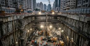 Lucknow projeta estação de metrô de 5 andares a até 38 metros de profundidade, com trens passando um sobre o outro