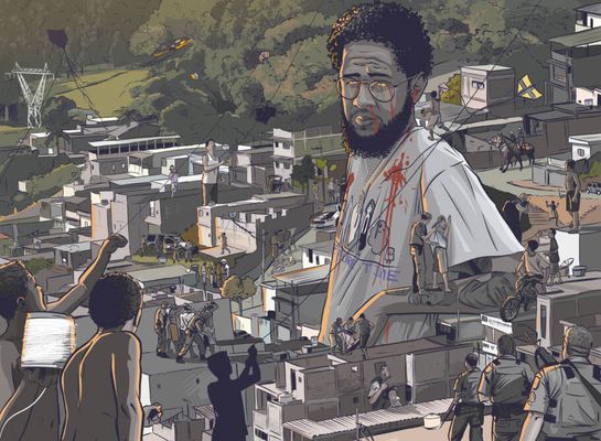 Arte sobre o Emicida - São Paulo