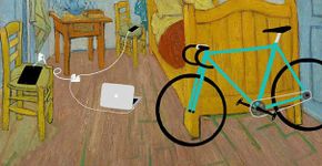 Pinturas clássicas são atualizadas com gadgets do século 21