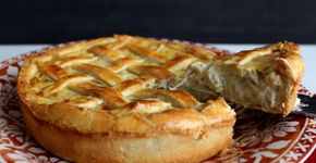 Torta cremosa de cebola com queijo para fazer ainda hoje