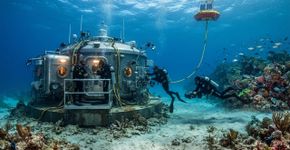 Engenheiros instalaram uma estrutura gigante de aço a 17 metros de profundidade nas Florida Keys, e o que parece sucata industrial será uma casa-laboratório para 4 aquanautas