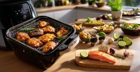 Air fryer faz um salmão perfeito em 15 minutos que bate de frente com um restaurante caro