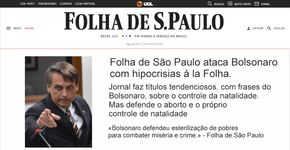 Opinião: ameaça de Bolsonaro à Folha ataca liberdade de imprensa