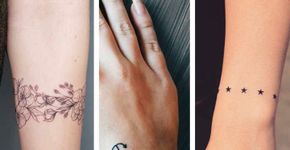 24 ideias de tatuagens em formato de pulseira e bracelete