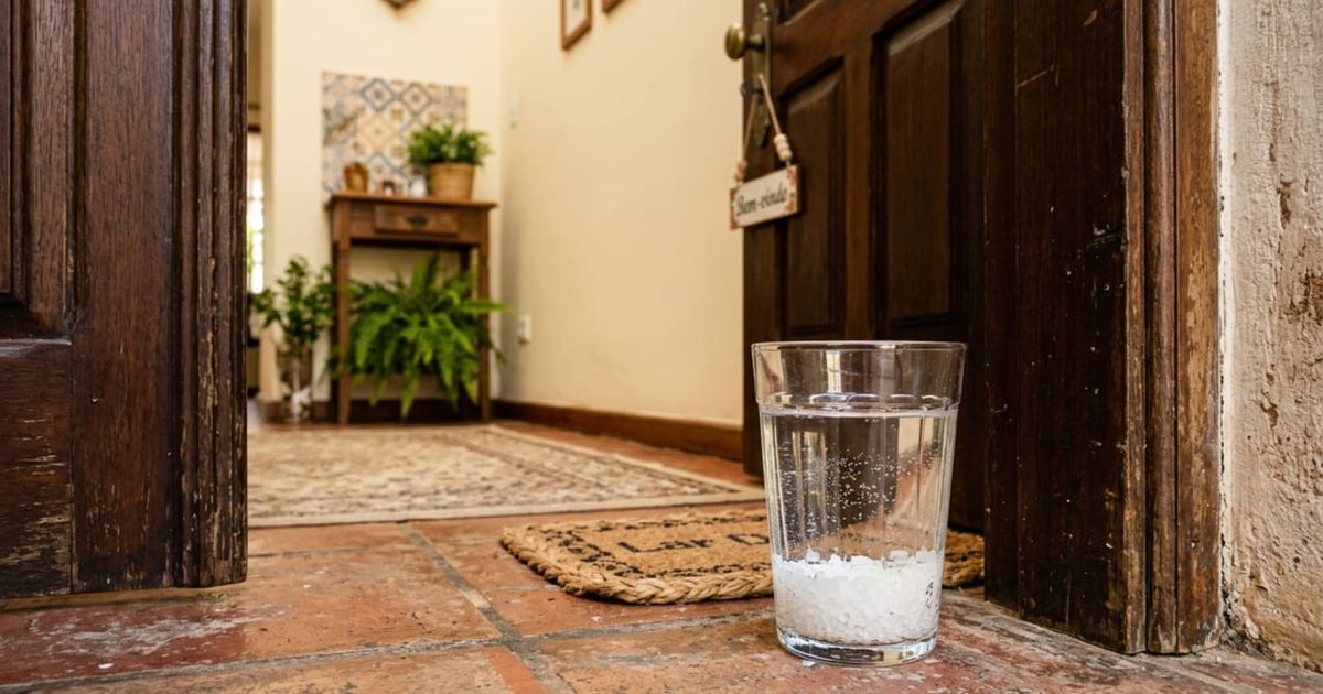 Para que serve colocar agua com sal grosso atrás da porta e como ...