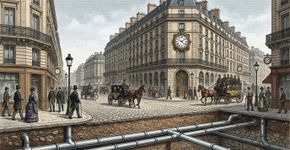 Paris criou uma rede subterrânea que mandava a hora exata para os relógios usando rajadas de ar comprimido