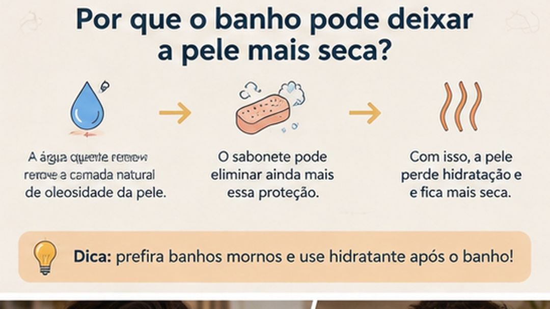 Reduzir calor, sabonete e atrito pode melhorar peles secas e sensíveis.