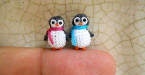 Artesã cria incríveis animais em miniatura feitos de crochê