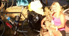 Britânica viaja o mundo de bicicleta para ajudar animais