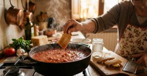 Na Itália, a casca do parmesão não vai para o lixo: ela entra na panela e muda o sabor do molho