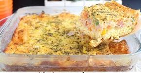 Omelete de forno completa, rápida e sem óleo