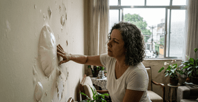 O que sua parede tenta te dizer quando a tinta começa a estufar e soltar um pó branco
