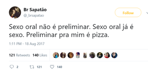 12 tuítes provam que sexo oral definitivamente não é preliminar