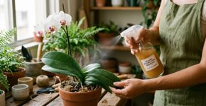 Borrifar água com babosa diluída nas folhas das orquídeas: por que funciona e como acelera a recuperação de plantas estressadas