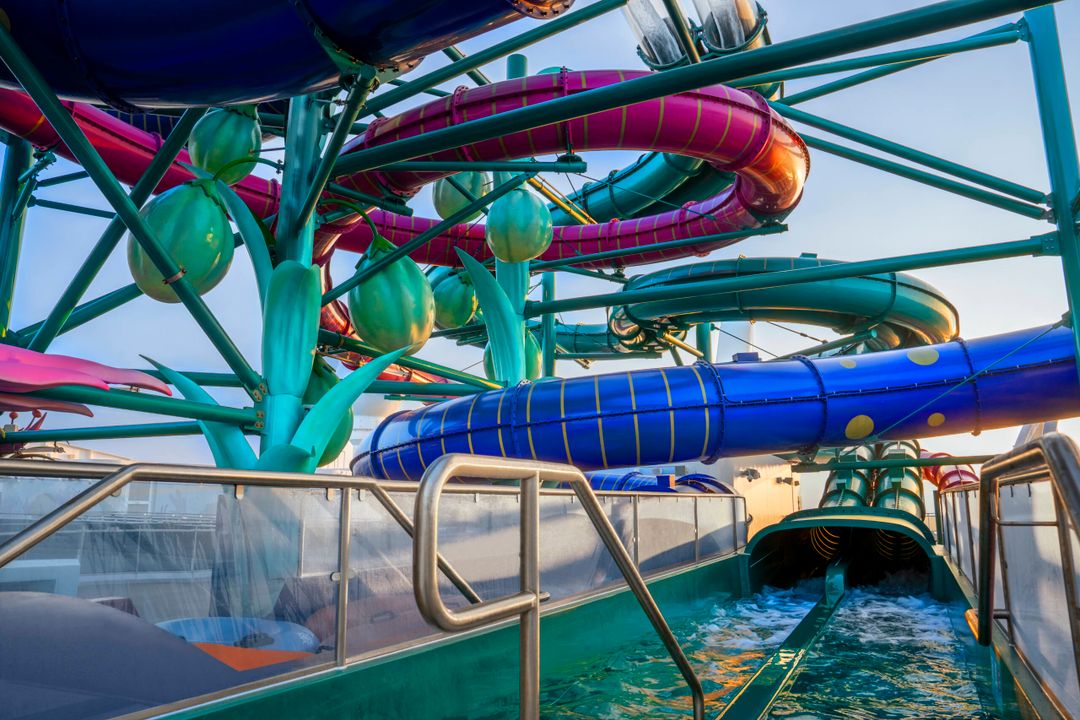 O aurora Borealis Aquapark, parque aquático do MSC World Europa