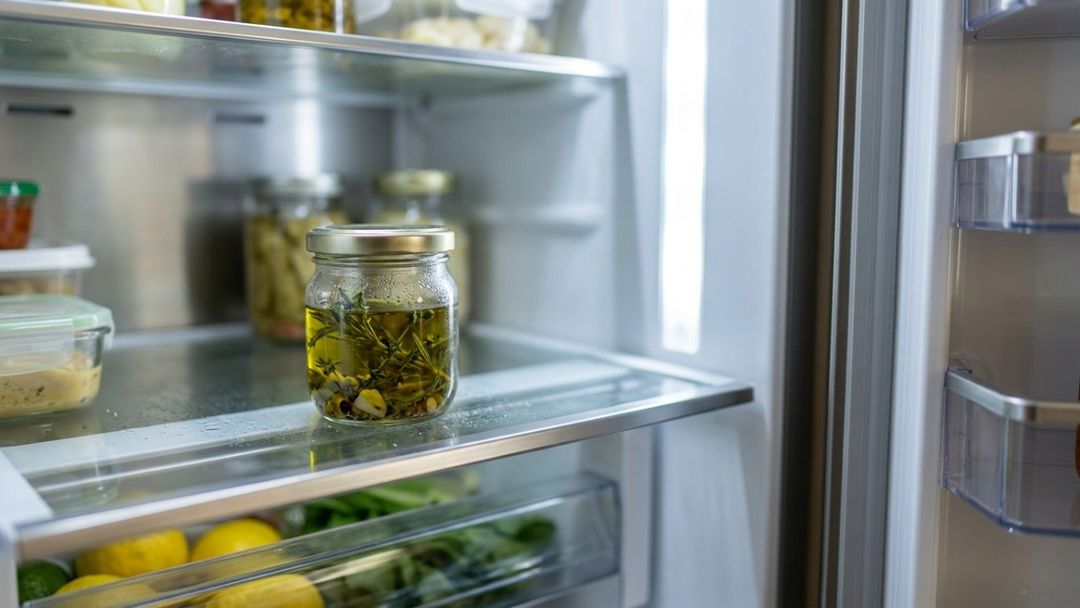 O azeite com vegetais crus em temperatura ambiente pode desenvolver a toxina do botulismo sem alterar o cheiro ou o sabor do alimento.
