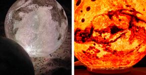 Artista cria luminárias em formato da Lua e dos planetas