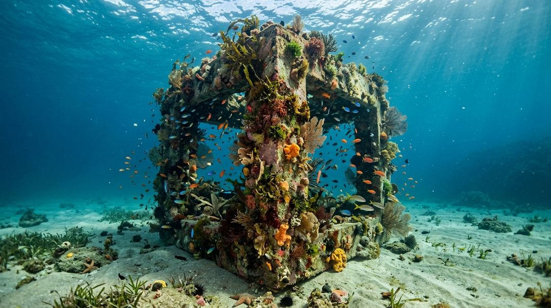 Diversas especies marinhas ocuparam rapidamente as estruturas instaladas na Australia Ocidental.