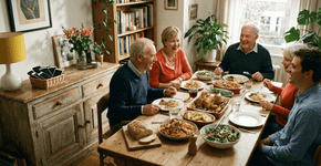 Nas famílias que se dão bem a conversa dura o jantar todo porque o macete não é o assunto, mas o fato de que as telas nunca são permitidas na mesa