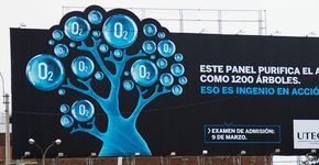 Agência cria outdoor que suga poluição e devolve ar purificado