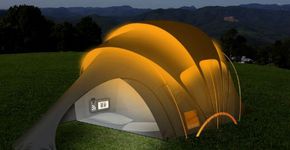Barraca tecnológica capta energia solar e recarrega gadgets